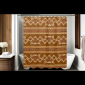 フローラ素朴シャワーカーテン水平スタイル シャワーカーテン