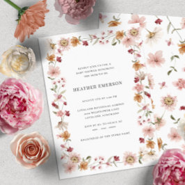 フローラ素朴シャワー 招待状