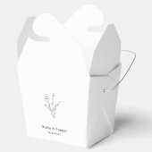 フローラ素朴シンプルカスタムウェディング フェイバーボックス (オープン)