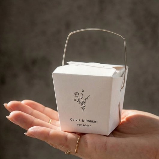 フローラ素朴シンプルカスタムウェディング フェイバーボックス