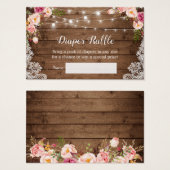 フローラ素朴ストリングライトレースおむつラッフル (正面&裏面)