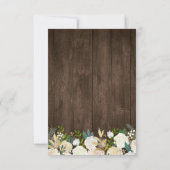 フローラ素朴ストリングライトレースウェディングRSVP 出欠カード (裏面)