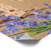 フローラ素朴ス結婚ジェンガゲストブックサイン ポスター (角)