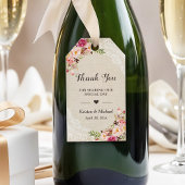 フローラ素朴バーラップレース結婚式の引き出物ありがとう ギフトタグ