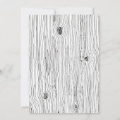 フローラ素朴バーンウッド狩りは結婚の 招待状 (裏面)