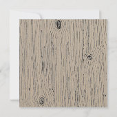 フローラ素朴バーンウッド狩りは結婚の 招待状 (裏面)