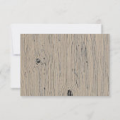 フローラ素朴バーンウッド狩りは結婚式RSVP上 出欠カード (裏面)