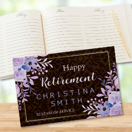 フローラ素朴パステルウォーターカラーリタイアメントパーティー ゲストブック