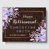 フローラ素朴パステルウォーターカラーリタイアメントパーティー ゲストブック (正面)