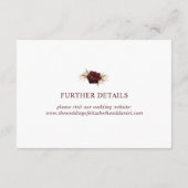 フローラ素朴パンパスグラス結婚ズ詳細 エンクロージャーカード (裏面)