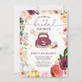 フローラ素朴パンプキンドライブバイブライダルシャワー 招待状 (正面)