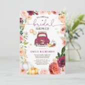 フローラ素朴パンプキンドライブバイブライダルシャワー 招待状 (スタンド正面)