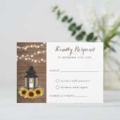 フローラ素朴ヒマワリ提灯 招待状 (スタンド正面)