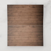 フローラ素朴ヒマワリ木緑ロマンチック プレイスカード (内部開封)