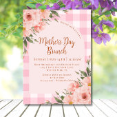 フローラ素朴ピンクカッパーマザーズデイブランチ 招待状