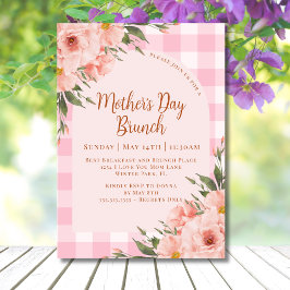フローラ素朴ピンクカッパーマザーズデイブランチ 招待状