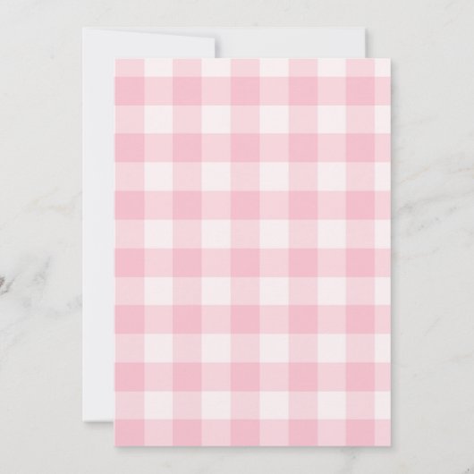 フローラ素朴ピンクカッパーマザーズデイブランチ 招待状 (裏面)