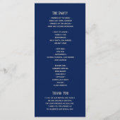 フローラ素朴ピーチとネイビーブルー結婚ズ プログラム (裏面)