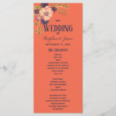 フローラ素朴ピーチとネイビーブルー結婚ズ プログラム (正面)