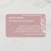 フローラ素朴ブティックフラワークラフト紙バラ 名刺 (裏面)