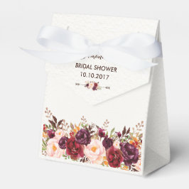 フローラ素朴ブライダルシャワーピンクマルサラお願いボックス フェイバーボックス