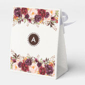 フローラ素朴ブライダルシャワーピンクマルサラお願いボックス フェイバーボックス (裏面サイド)