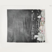 フローラ素朴ブライダルシャワーフォトブース背景 タペストリー (正面(横))