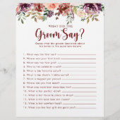 フローラ素朴ブライダルシャワー新郎は何と言った (正面)