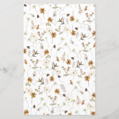 フローラ素朴ブライダルシャワー絵文字ゲーム (裏面)