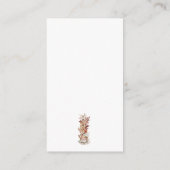 フローラ素朴ブライダルティーエンクロージャカード エンクロージャーカード (裏面)