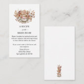 フローラ素朴ブライダルティーエンクロージャカード エンクロージャーカード (正面/裏面)