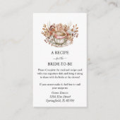 フローラ素朴ブライダルティーエンクロージャカード エンクロージャーカード (正面)