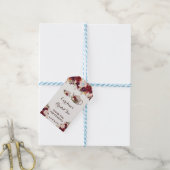 フローラ素朴ブライダルティーシャワーシックウィープラベル ギフトタグ (より糸付き)