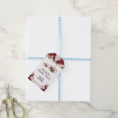 フローラ素朴ブライダルティーパーティーお気に入りギフトラベル ギフトタグ (より糸付き)