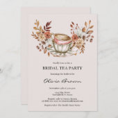 フローラ素朴ブライダルティーパーティー 招待状 (正面/裏面)