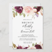 フローラ素朴ブランチとバブリーブライダルシャワー 招待状 (正面)