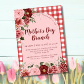 フローラ素朴ブルゴーニュピンクマザーズデイブランチ 招待状