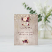 フローラ素朴ブルゴーニュ日付を保存 案内ポストカード (スタンド正面)