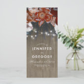 フローラ素朴プラムとブルゴーニュ結婚式 プログラム (スタンド正面)