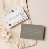 フローラ素朴ベビー用フレームブック | エンクロージャーカード