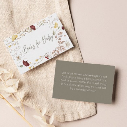 フローラ素朴ベビー用フレームブック | エンクロージャーカード