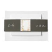 フローラ素朴ベージュ結婚ズ 招待状ベリーバンド (正面例)