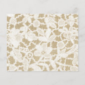 フローラ素朴ホワイトレースKraft写真日付を保存 (裏面)