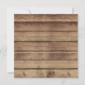 フローラ素朴ボホウッドアーチブライダルシャワー 招待状 (裏面)