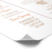 フローラ素朴ボホオンネダーフル誕生日マイルストーン ポスター (角)