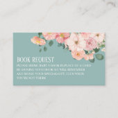 フローラ素朴ボホシック赤ちゃんシャワー予約リクエスト エンクロージャーカード (正面)