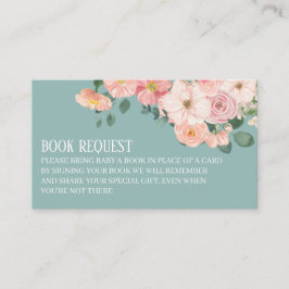 フローラ素朴ボホシック赤ちゃんシャワー予約リクエスト エンクロージャーカード