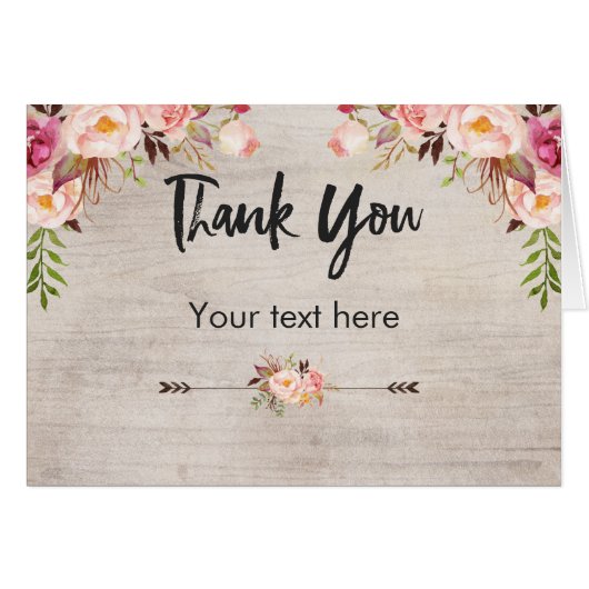 フローラ素朴ボー折りカード (正面横)