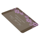 フローラ素朴マグネットの保存、薄紫 マグネット (右側)