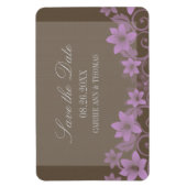 フローラ素朴マグネットの保存、薄紫 マグネット (縦)